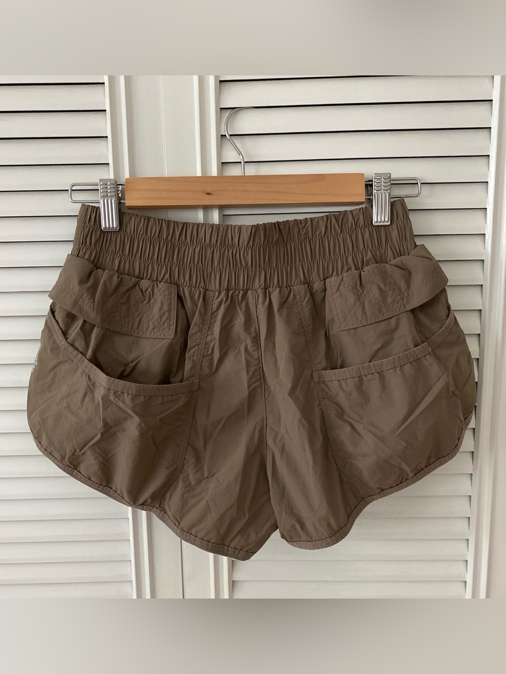 FP Movement Dark Olive Cargo Shorts - Picture 2 of 4